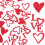 100Pièces Confettis Papier Rouge Pour Mariage 4