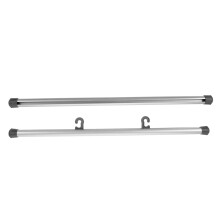 1 Paar Silberfarbene Aluminiumlegierung Kleiderbügel Für Besitzer