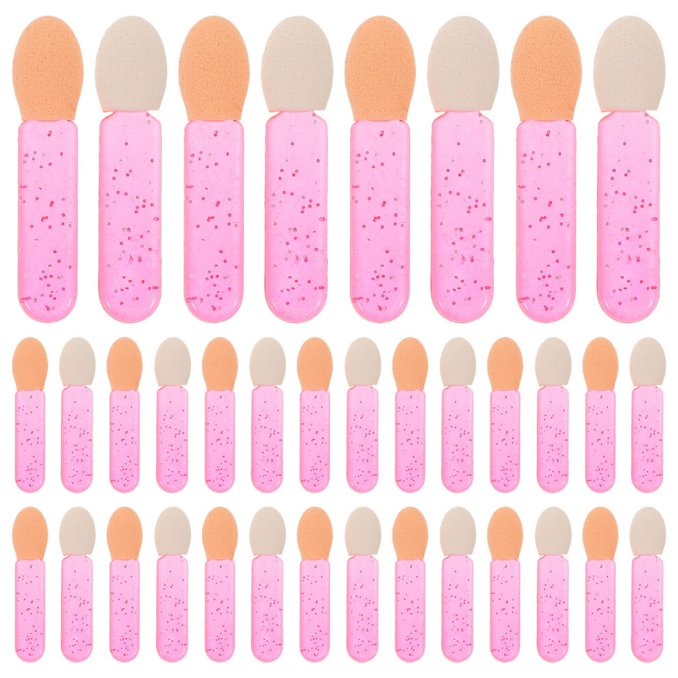Inoomp 100Pcs Eyeshadow Applicator Brush With Latex Tips For Women