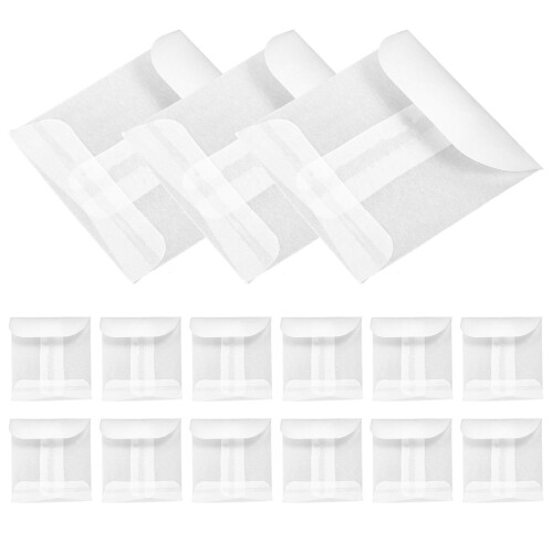 30St Wit Papieren Sieradenzakjes Met Translucent Ontwerp 2