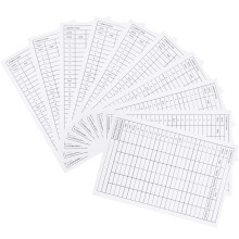 10 Golf Scorecard Gecoat Papier Sport Scorecards Draagbare Golfs