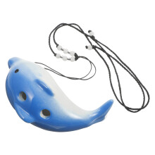 Ocarina Memento Ceramics Dolfijn Muziekbladen Reis