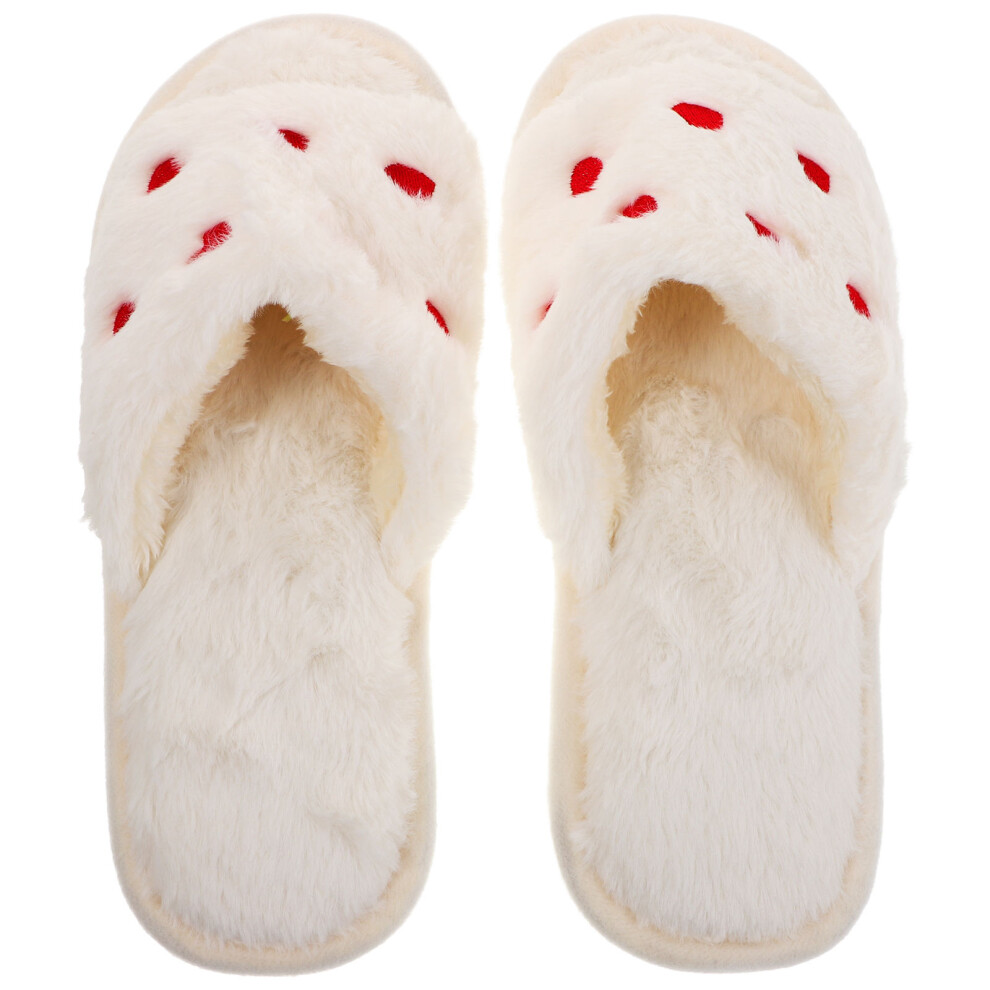 Mlins Groene Bloem Servetring Vrouwelijke Pluizige Sjaals Slipper-image