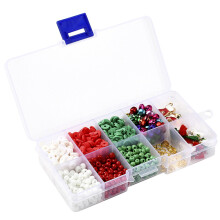3 Sets DIY Schmuckherstellung Materialien Weihnachtliche Perlen