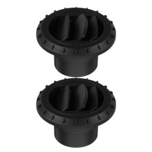 2St Instelbare Luchtkanaal Roosters Auto, Duurzame ABS Ventilator