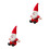 2 Stuks 11,0 Inch Kerstman Pop Speelgoed 4