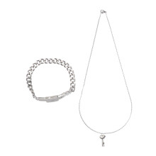2 Titanstahl Konzentrische Handkette Schmuck