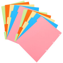 2 Sets 4-Loch Schnellhefter Abteilblätter Für A4 Ringbuch Organizer