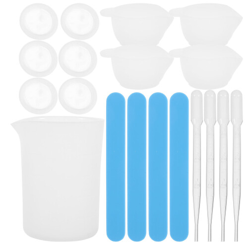 1 Set Silikon-Messbecher Quarzglas-Form Kristall