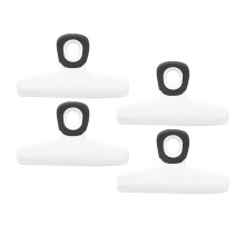 4 Snack Verschlussclip Lebensmittel Frischehalteclip Weiß