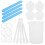 1 Set Silikon-Messbecher Quarzglas-Form Kristall 3