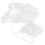 2 Sets Handschuh Haarclip Halskette Ohrstecker Accessoire Set 1