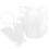 2 Sets Handschuh Haarclip Halskette Ohrstecker Accessoire Set 11