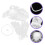 2 Sets Handschuh Haarclip Halskette Ohrstecker Accessoire Set 10