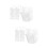 2 Sets Handschuh Haarclip Halskette Ohrstecker Accessoire Set 7