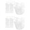 2 Sets Handschuh Haarclip Halskette Ohrstecker Accessoire Set 5