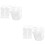 2 Sets Handschuh Haarclip Halskette Ohrstecker Accessoire Set 6
