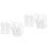 2 Sets Handschuh Haarclip Halskette Ohrstecker Accessoire Set 4