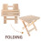1Chaise Pliante Bois Beige , Pour Voyages Maison 10