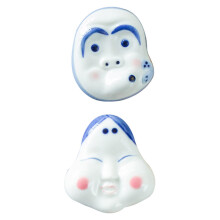 2 Essstäbchenablage Mit Essigschale Keramik Panda