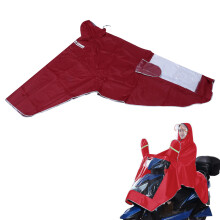 Wasserdichte Poncho Mit Für Radfahren, Rot, Größe Xxxxl