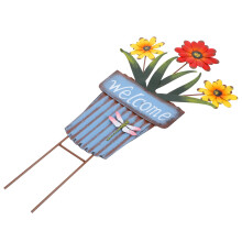 Lawn Schmiedeeiserner Blumenkübel Einsatz 69,50x29,80x1,50cm Blau