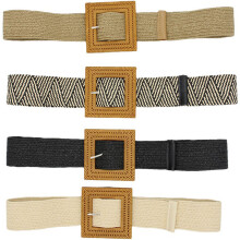 Damen Gürtel Taille Gürtel Gras Geflochten 1