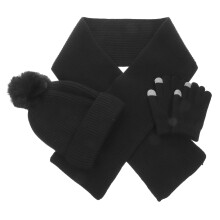 Set Mütze Schal Garn Verdickt Ski Damen