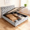 Comfy Living (4ft6 Double, Silver) Colorado Bed Frame with Kerri Mattress 7