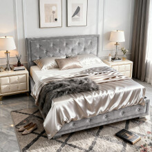 (4ft6 Double, Silver) Colorado Bed Frame