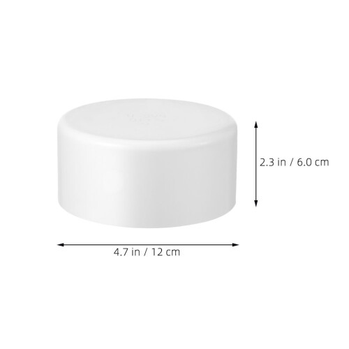 Wasserrohrkappe PVC Endkappe Anschlussstück Weiß 1
