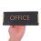 Aussenschild Büro Schwarz Acryl 1 Satz 4