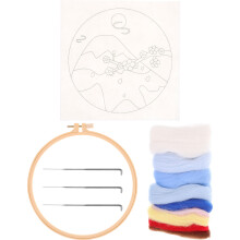 Felting Craftsupplies Gekleurde Wolgevoel 20X20 Cm 1 Set