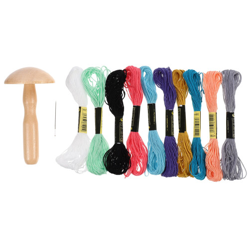 Mushroom Naaihulp Kleur 1 Set 3,9 Duim
