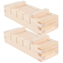 2Stk Holz Sushi Form Reisrolle Werkzeug