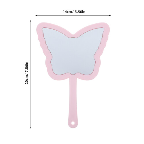 Handheld Vanity Mirror Rosa Spiegel Für 1