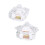 2 Stuks Mini Achthoekige Kristalcups Met 7