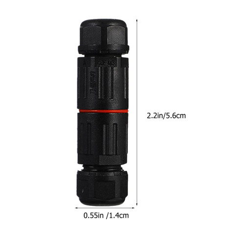 5St Compacte Buiten Draadconnector Waterdicht IP68 Met Nylon Behuizing 2
