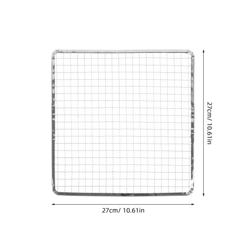 Metal Grill Mesh Silber 5 1