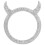 Push Stop Auto Ring 4,50x3,50x0,20 Cm Weiß 1