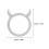 Push Stop Auto Ring 4,50x3,50x0,20 Cm Weiß 2