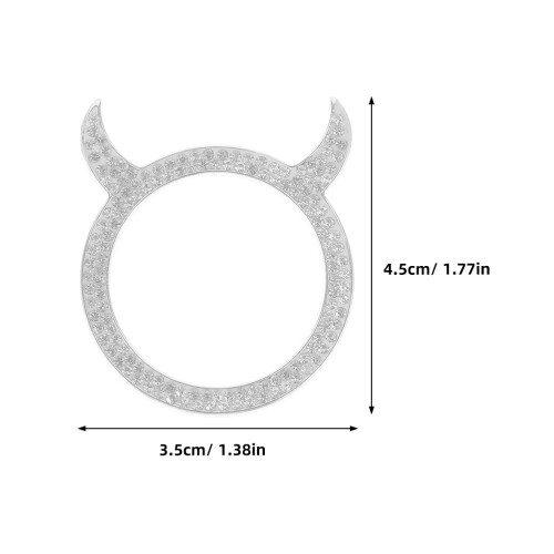 Push Stop Auto Ring 4,50x3,50x0,20 Cm Weiß 1