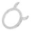 Push Stop Auto Ring 4,50x3,50x0,20 Cm Weiß 10