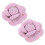 2 Schuhblumen 5,70x5,70x2,50 Cm Violett 10