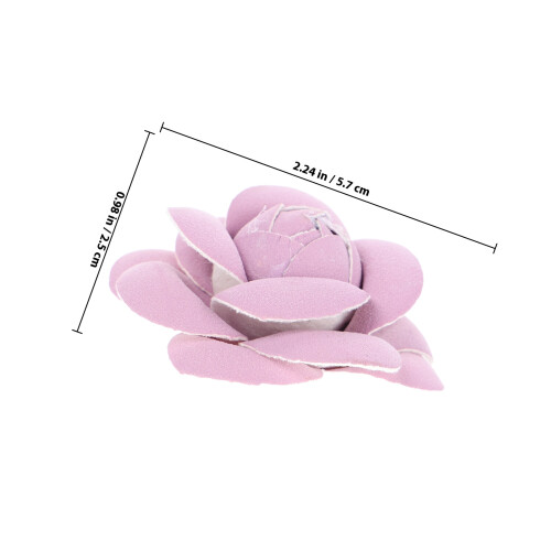 2 Schuhblumen 5,70x5,70x2,50 Cm Violett 1