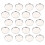 50er Pack Leere Runde Lidschatten Organizer Für Reisen Für 1