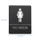 Badezimmer Schild Tür Miss Acryl Logo Aufkleber 7