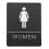 Badezimmer Schild Tür Miss Acryl Logo Aufkleber 2