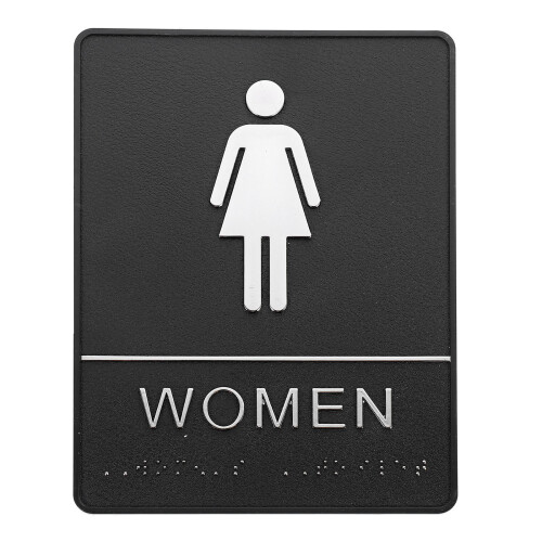 Badezimmer Schild Tür Miss Acryl Logo Aufkleber 1