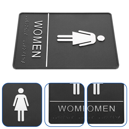 Badezimmer Schild Tür Miss Acryl Logo Aufkleber 2